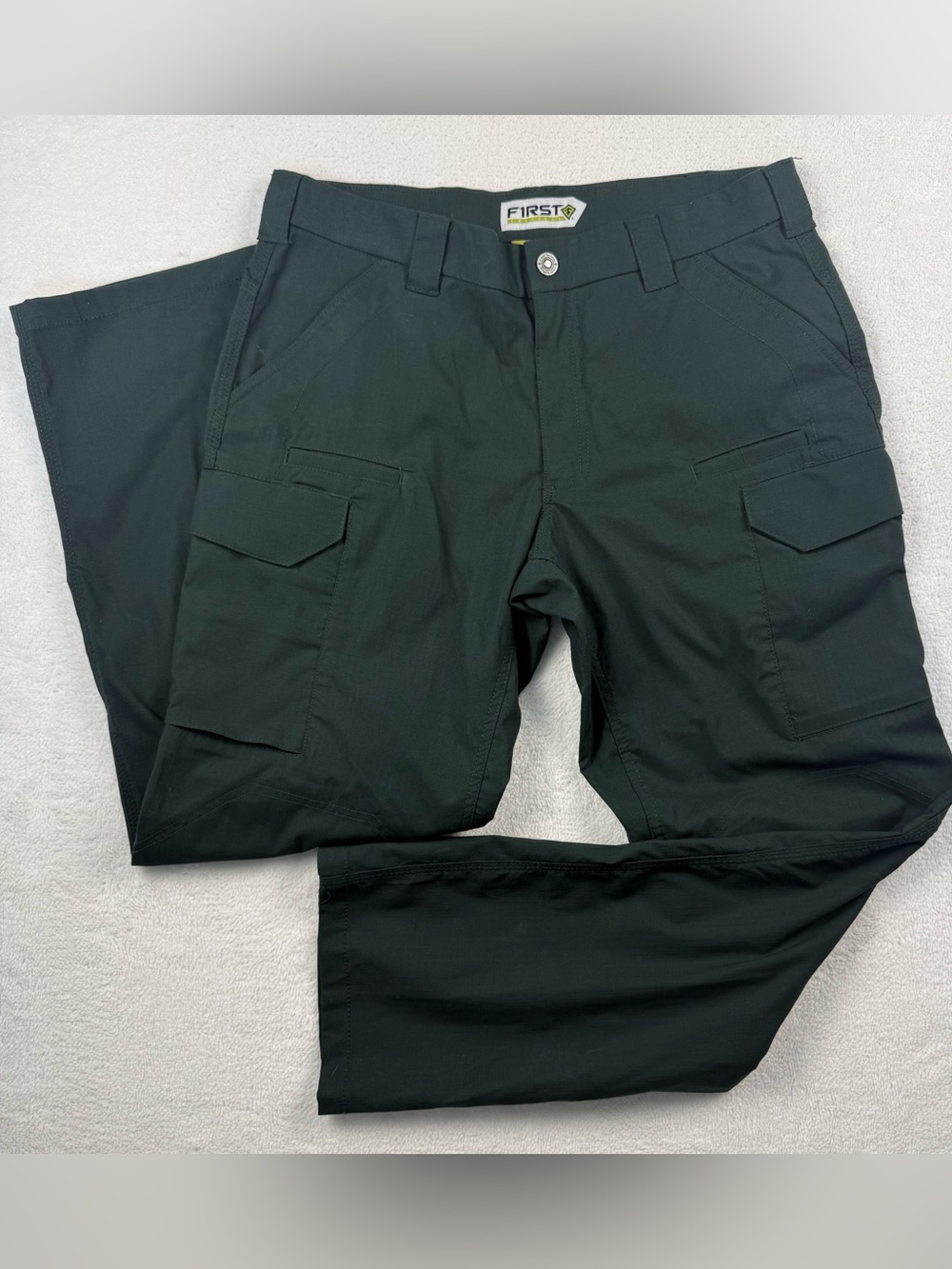 First Tactical Men V2 Tactical Cargo Pants Green 36x32 Work Double Knee Ripstop